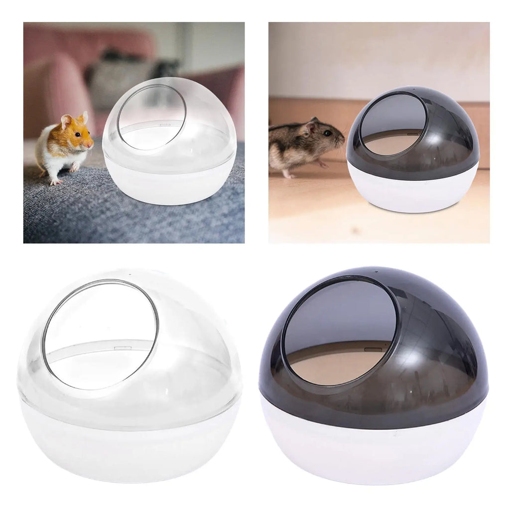 Transparent Hamster Sand Bath Box – Gerbil & Small Pet Tub