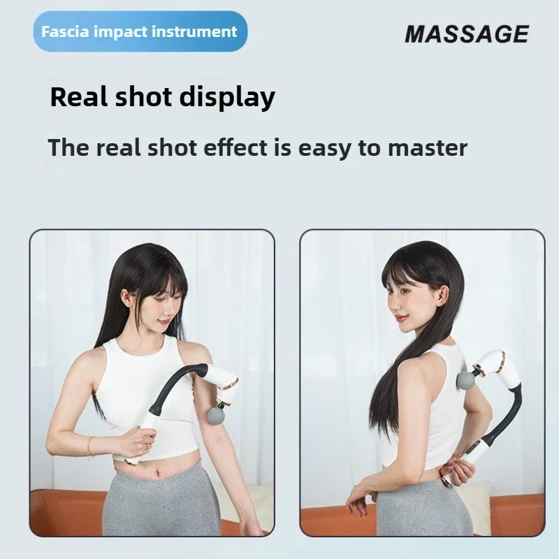 Electric Adjustable Fascia Gun – 6-Speed 3 Modes 4 Heads