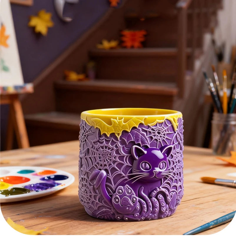 DIY Silicone Resin Mold – Candle, Vase & Cat Planter Casting