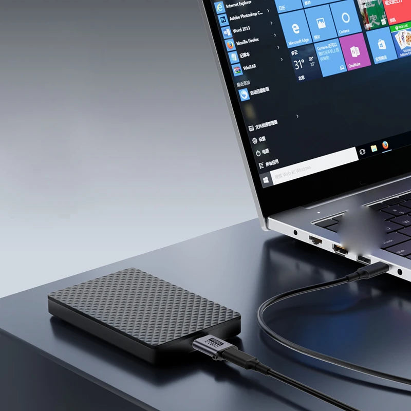 Micro B to USB-C / USB-A Adapter for HDD SSD Data & Charging