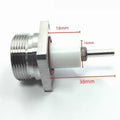 L29 7/16 DIN Female RF Connector 4-Hole Flange M5 18mm