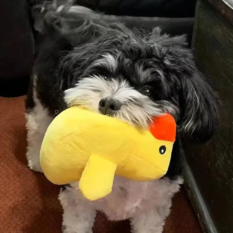 7-Piece Plush Squeaky Puppy Toy Set – Fruit & Veggie Dog Toys