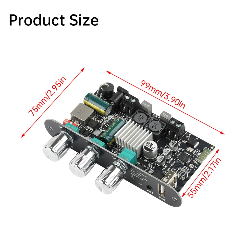 ZK-1001U 100W Mono Bluetooth 5.3 Amplifier Board TPA3116D2