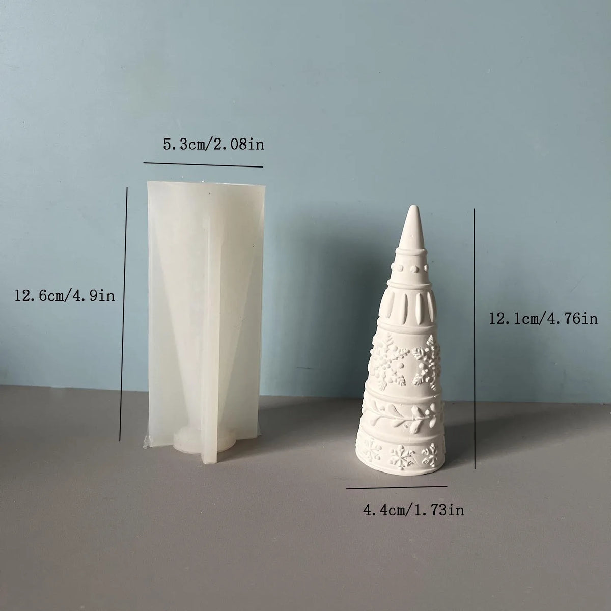 Christmas Snowflake Silicone Mold – Candle & Plaster Ornament