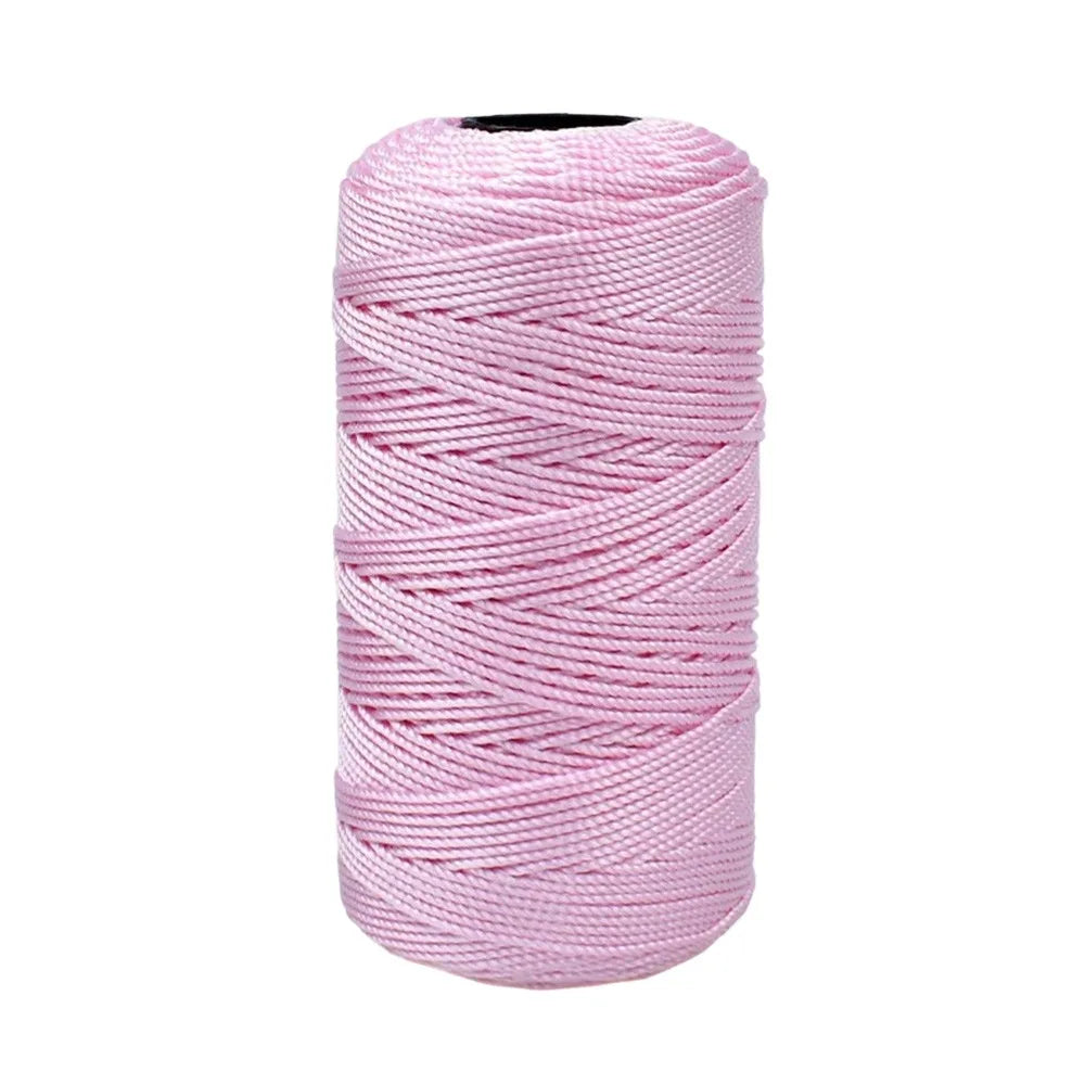 1.5mm Ice Cotton Silk Yarn 200m – Colored DIY Craft Thread