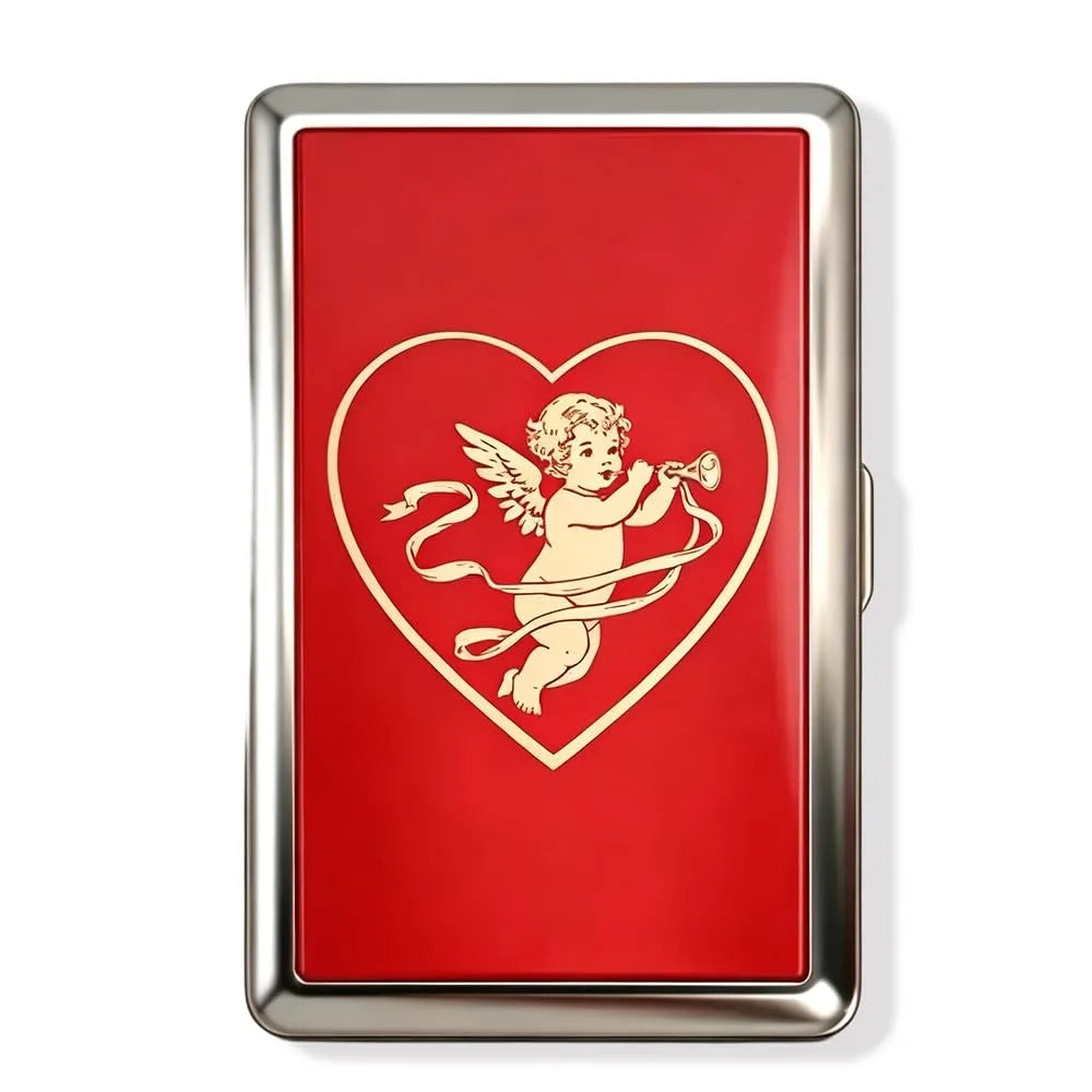 Vintage Metal Flip Card Case – Compact Pocket Card Holder