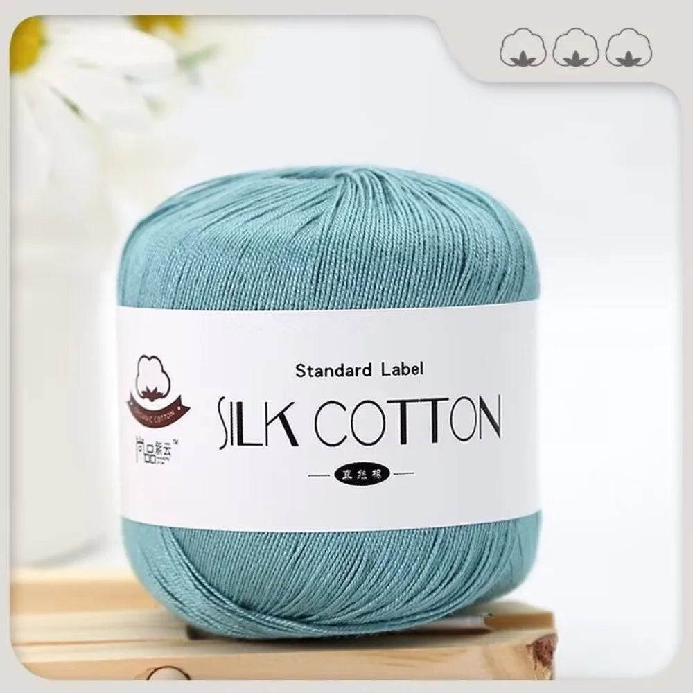 Milk Silk Cotton Soft Crochet Knitting Yarn – 50g Skein