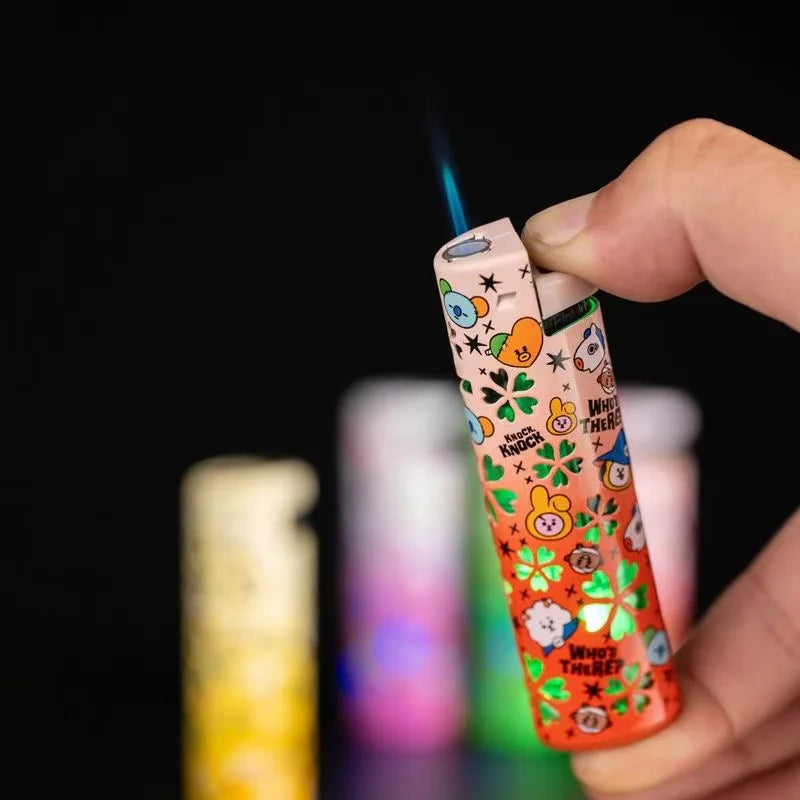 NIFTY Blue Flame Rechargeable Metal Lighter – Luminous Gift