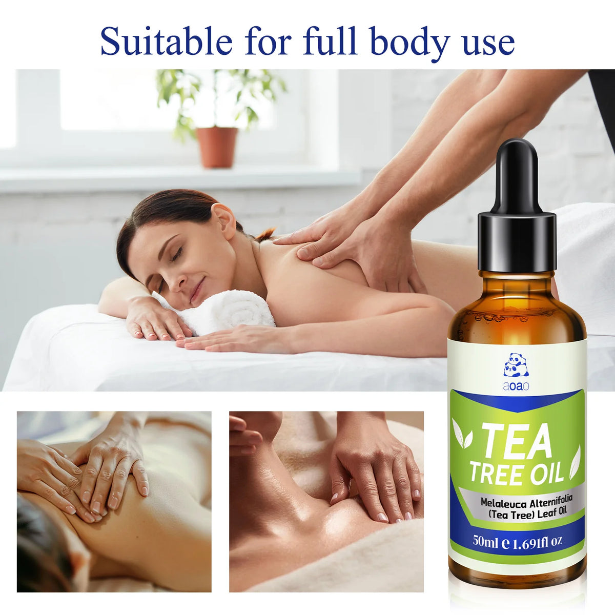 Natural Tea Tree Body Oil – Alcohol-Free Moisturizing Skin Oil
