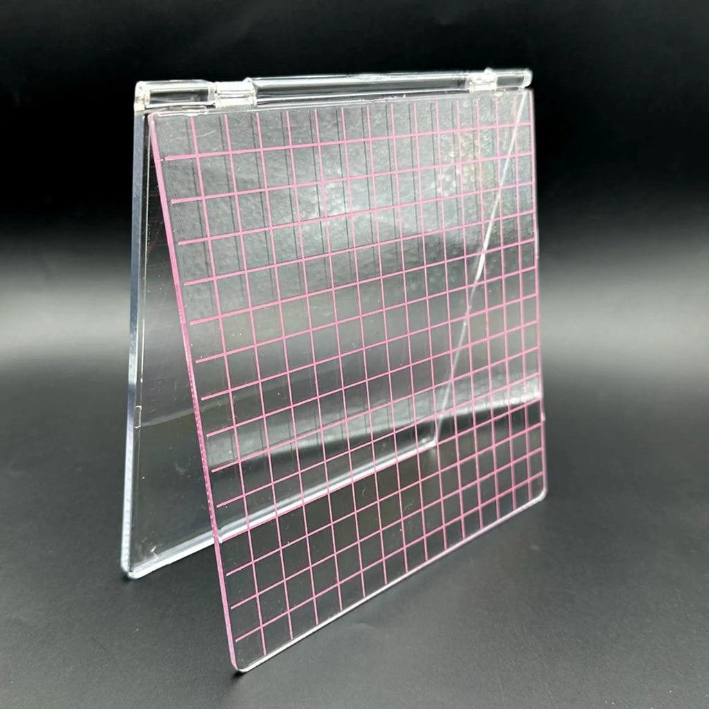 Acrylic Stamp Block Positioner | Transparent Grid Stamping Tool