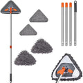 360° Rotatable Triangle Window Cleaning Mop & Extension Pole