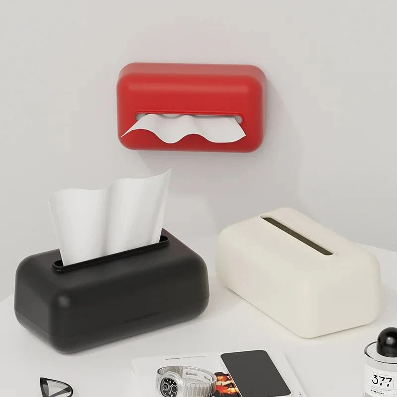 Nordic Plastic Tissue Box – Large Rounded Corner Matte Design