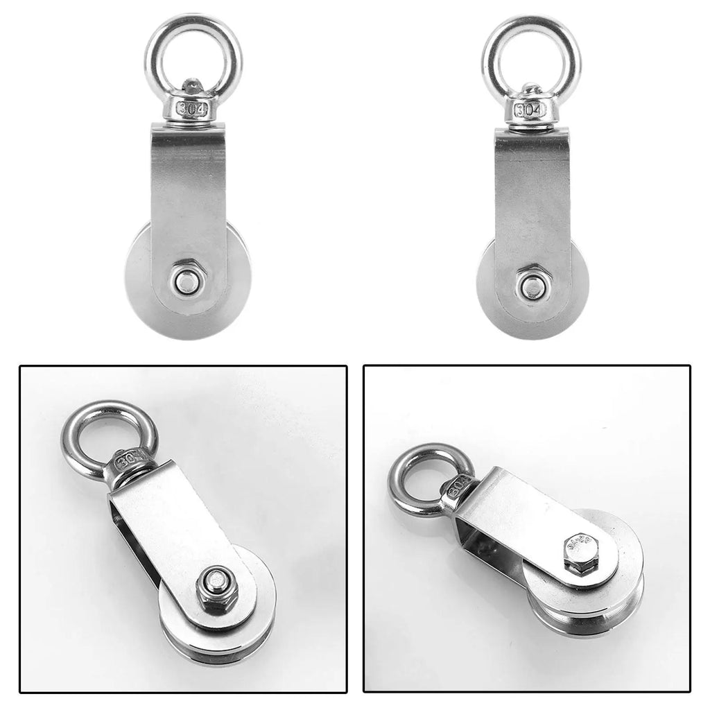360° Swivel Pulley Block – Stainless Steel Cable Pulley