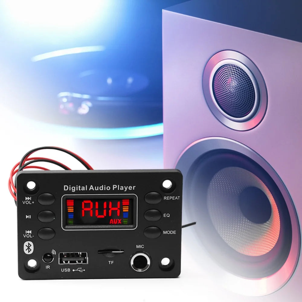 Bluetooth 5.0 MP3 Decoder Board 2×25W Amplifier with FM Radio