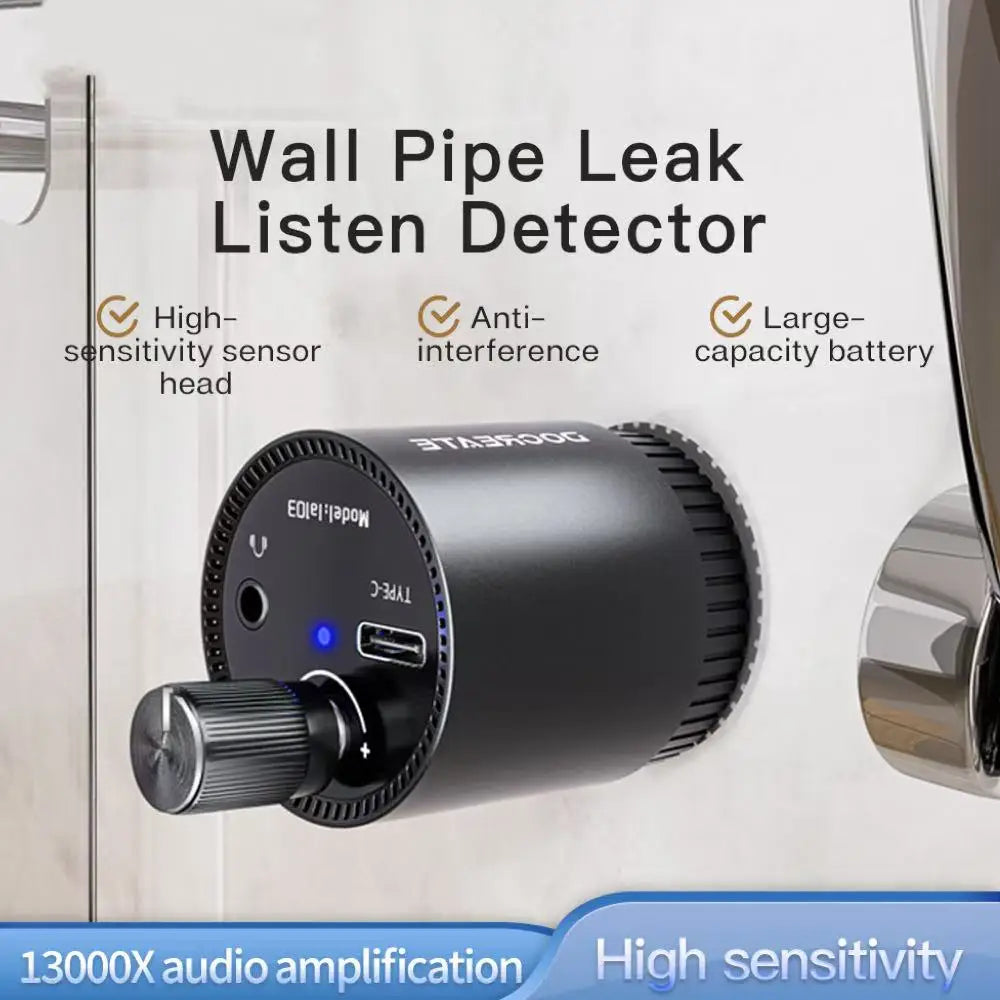 Pipe Leak Detector 13000x Sound Amplifier | Type-C