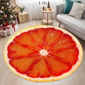 Lime Slice Round Doormat – Non-Slip Fruit Pattern Floor Rug