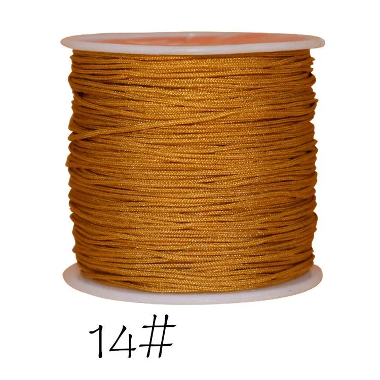 0.8mm Nylon Braided Cord Chinese Knot Macrame String 45M