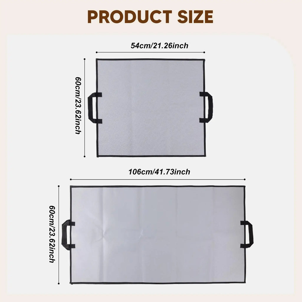 Fireproof Grill Mat with Handle – Heat-Resistant Reusable Pad