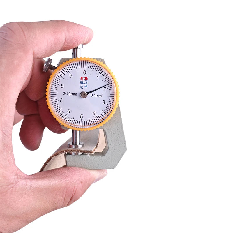 0–10mm Dial Leather & Paper Thickness Gauge | Leathercraft Tool