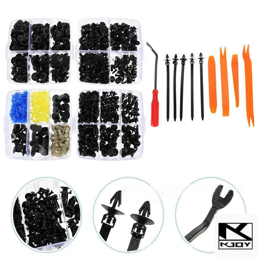 kkjoy 415/620PCS Car Fastener Clip Kit – Bumper & Trim Retainers