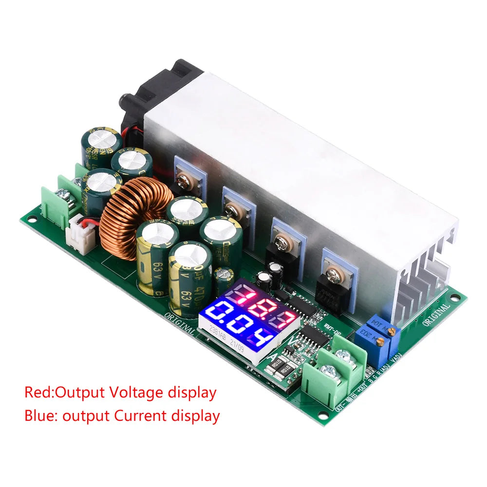 600W DC 12-80V 20A Step-Down Power Module CC/CV Display