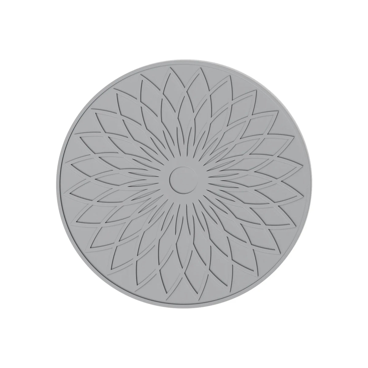 Round Mandala Silicone Trivet Mat – Non-Slip Heat Resistant