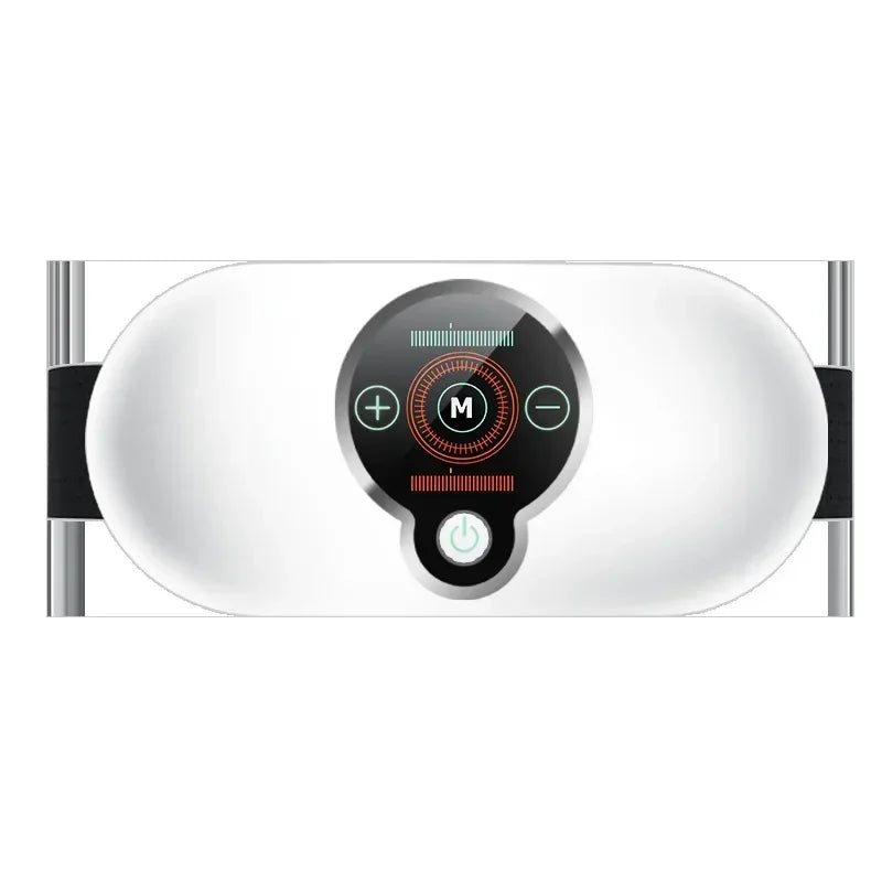 Vibration Heat Massage Waist Belt | 5 Pulse Modes, Rechargeable