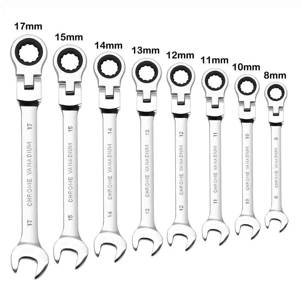 Dual Head 72-Tooth Ratchet Wrench Quick Release Spanner