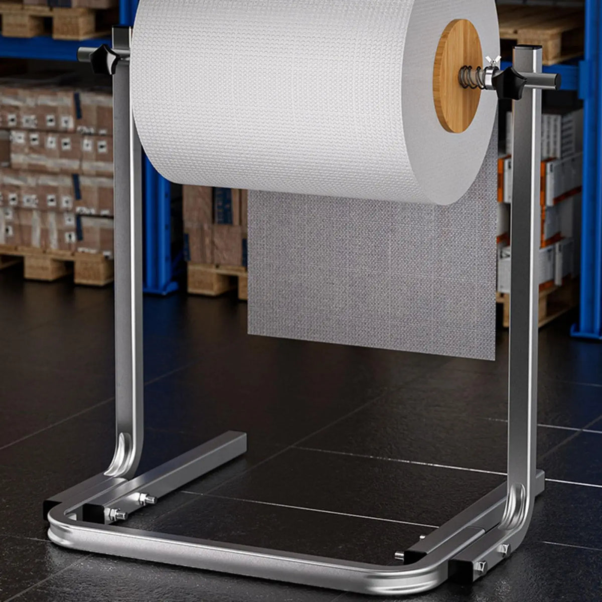 Floor-Standing Galvanized Steel Bubble Wrap Roll Dispenser