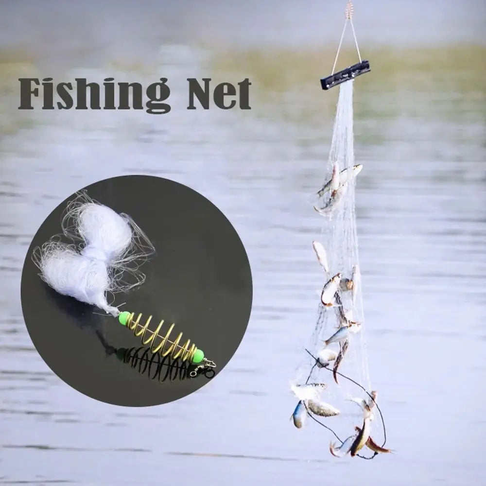 Ice Fishing Cast Net – Monofilament Mesh Gill Trap Net