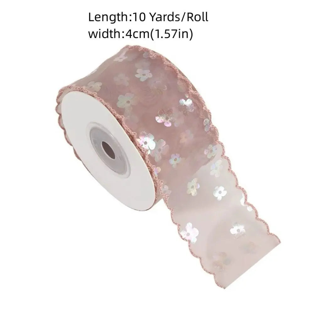 10 Yards Chiffon Wave Edge Ribbon 4cm – Gift & Bouquet Wrap