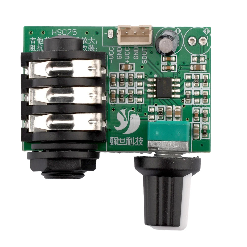 TL072 12V Guitar High-Impedance Preamp Signal Amplifier Board