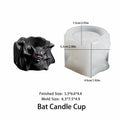 Gothic Bat Silicone Mold – DIY Candle Cup & Ashtray Mold