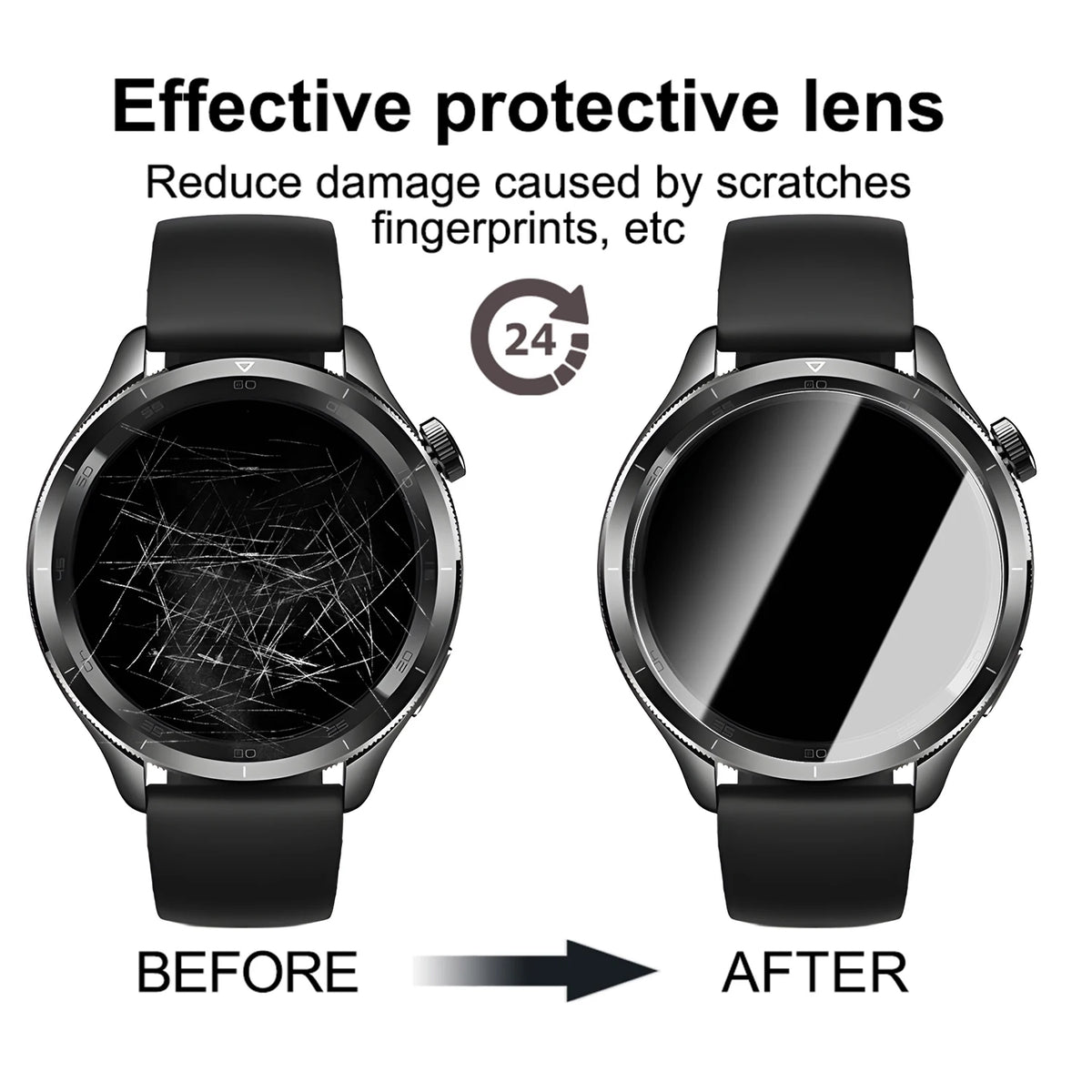 Tempered Glass Screen Protector – Xiaomi Watch S4 41mm (1–5 Pack)