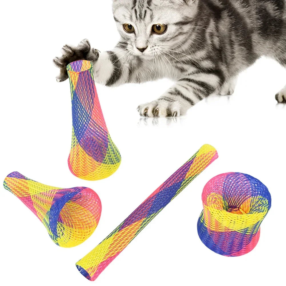 Colorful Cat Spring Toys – Interactive Indoor Cat Play Toy