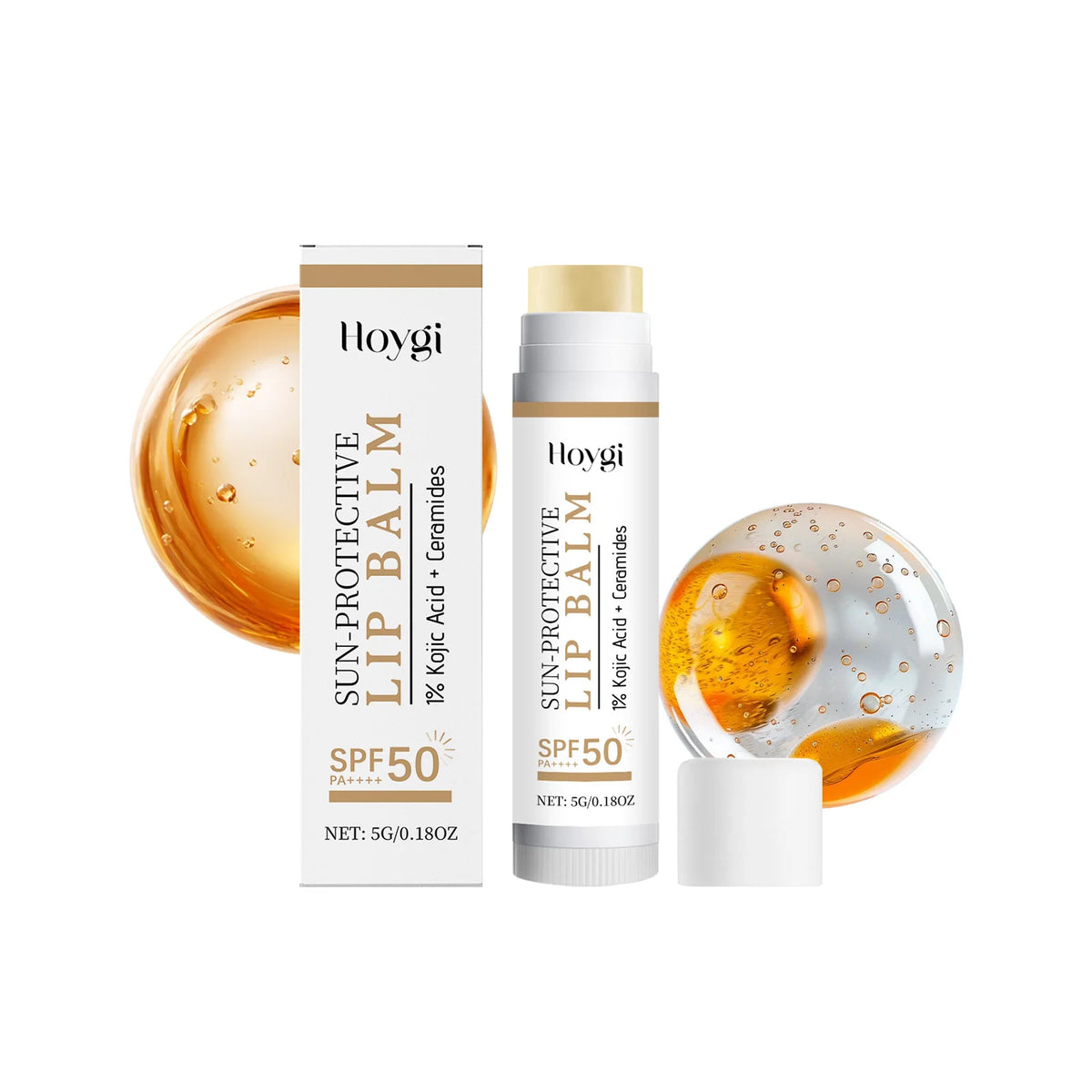 SPF 50+ Lip Balm with Kojic Acid & Ceramide | Hoygi