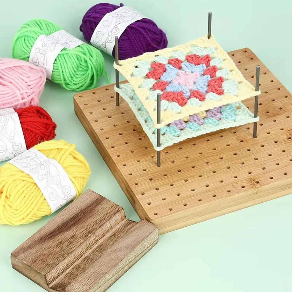 Wooden Crochet Blocking Board | Reusable Knitting Mat