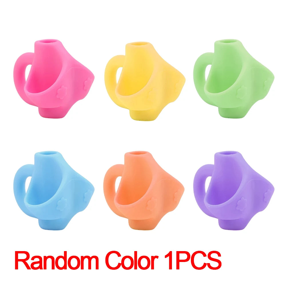 Silicone Pencil Grip Posture Corrector for Kids – 1 or 6 Pcs