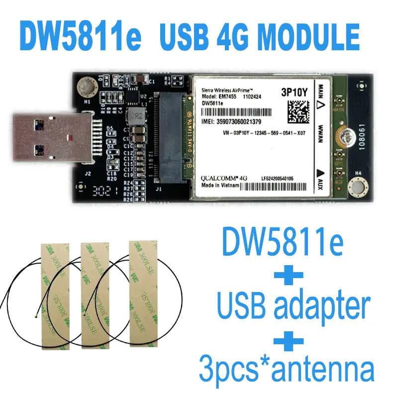 Sierra Wireless EM7455 DW5811e 4G LTE CAT6 M.2 Module for Dell
