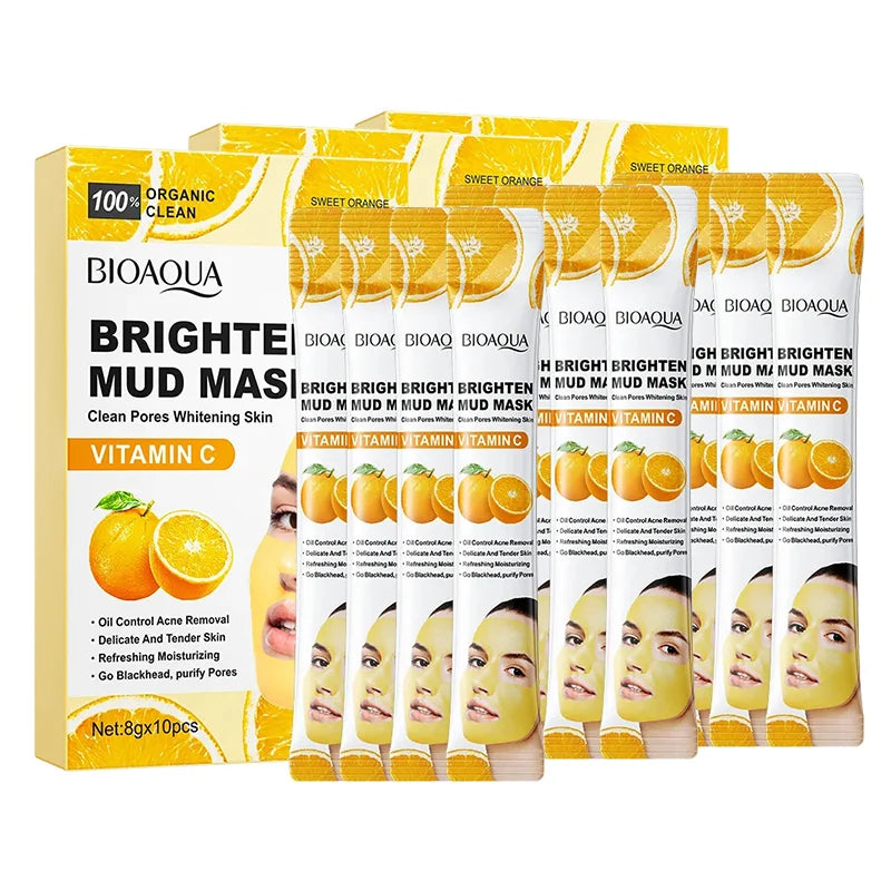 LAIKOU Vitamin C & Cucumber Clay Face Masks – 30-Pack