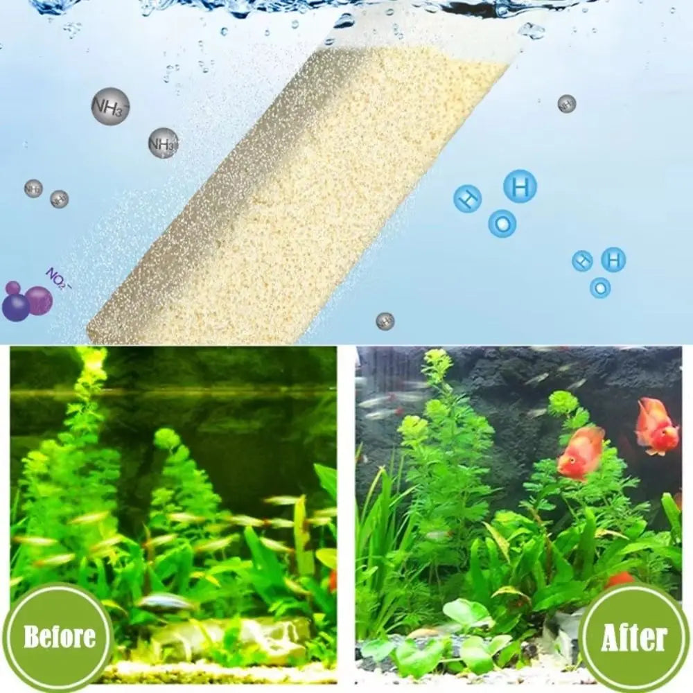 10-Pack Quartz Nano Aquarium Biochemical Filter Media 8 Slots