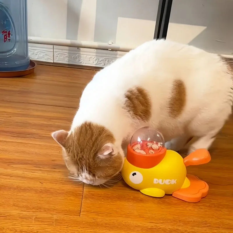 Duck Interactive Pet Treat Dispenser – Puzzle Slow Feeder Toy