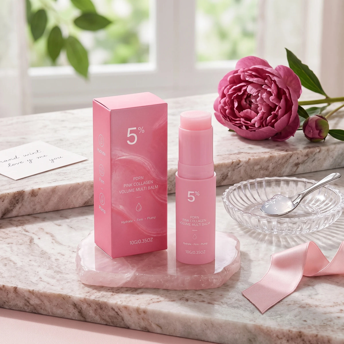 5% PDRN Pink Collagen Balm Stick – Hydrating & Firming 10g