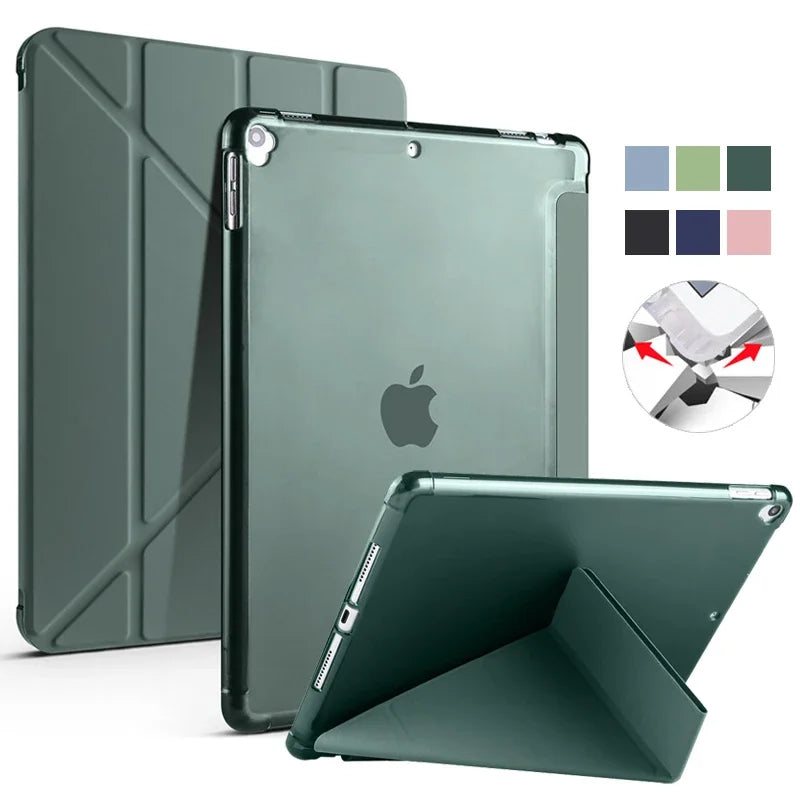 VIGENCIA iPad PU Leather Folio Case with Pen Holder Stand
