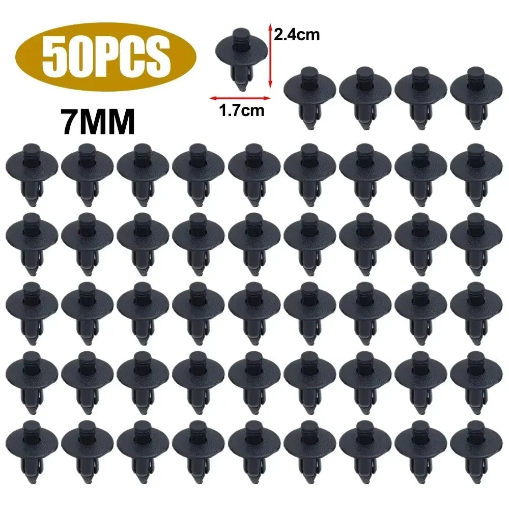 U-Type Bumper Splash Shield Clips 6/7/8mm – 50/100 PCS
