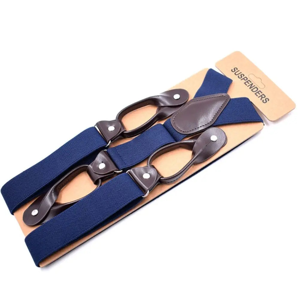 Vintage Y-Back Elastic Suspenders – Unisex Adjustable Braces