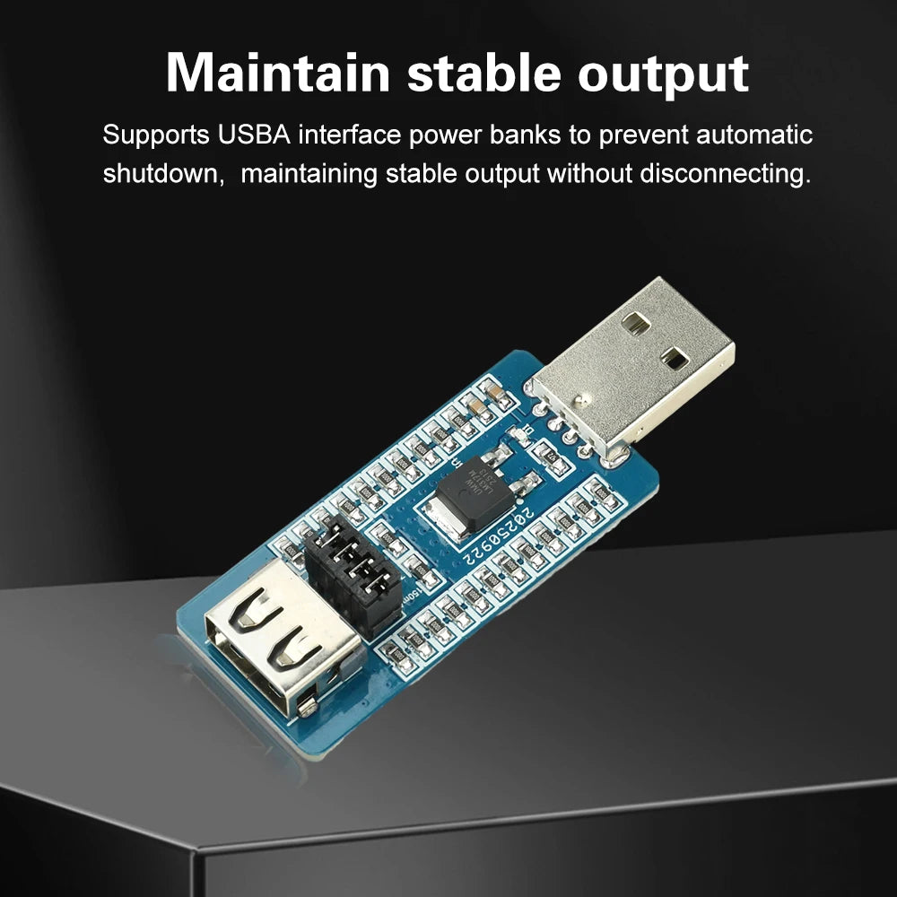 USB-A Power Bank Anti-Shutdown Virtual Load Module