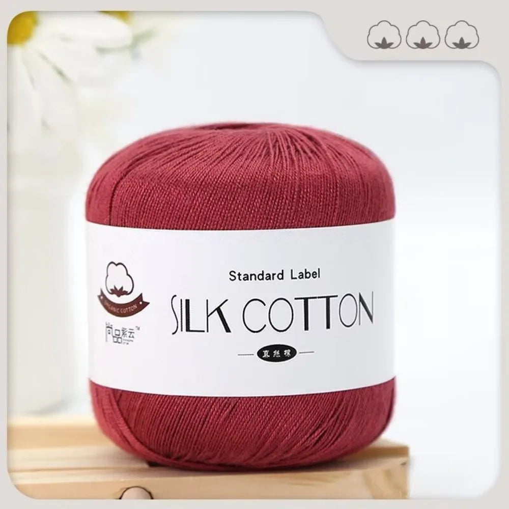 Milk Silk Cotton Soft Crochet Knitting Yarn – 50g Skein
