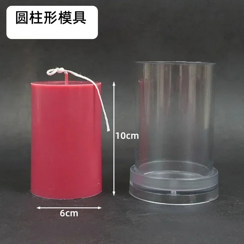 DIY Cylindrical Candle Mold – Acrylic Flat Top Pillar Mold