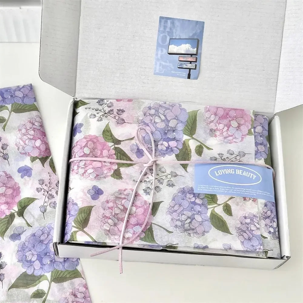 Pink Wavy Dots Gift Wrapping Paper – 10-Pack DIY Bouquet Wrap
